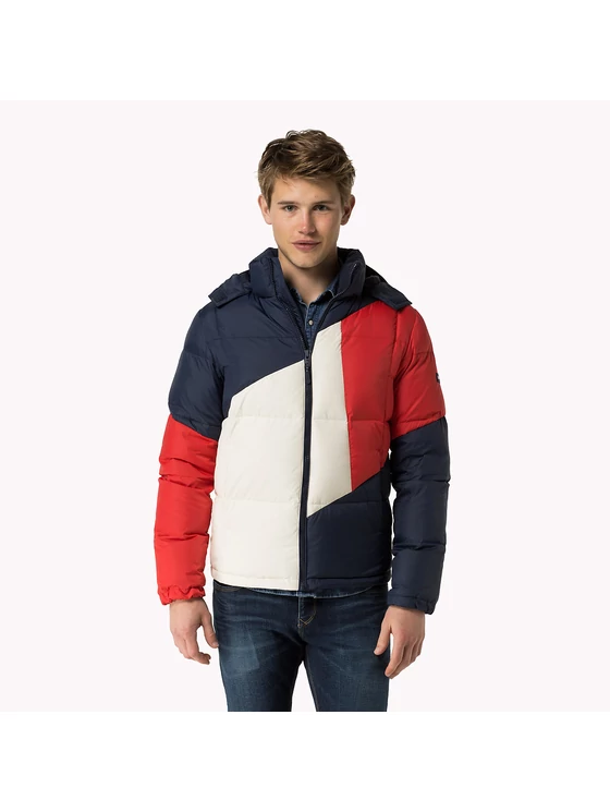 Tommy Hilfiger Férfi piros télikabátok