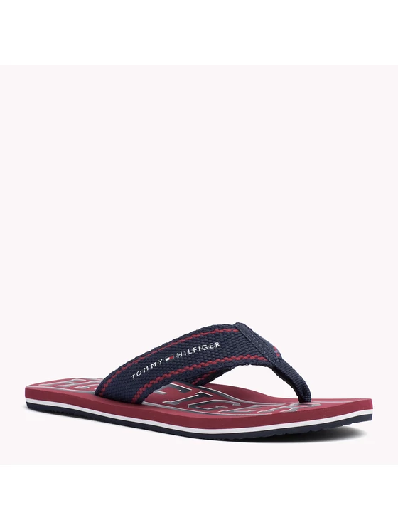 Tommy Hilfiger Férfi piros papucsok