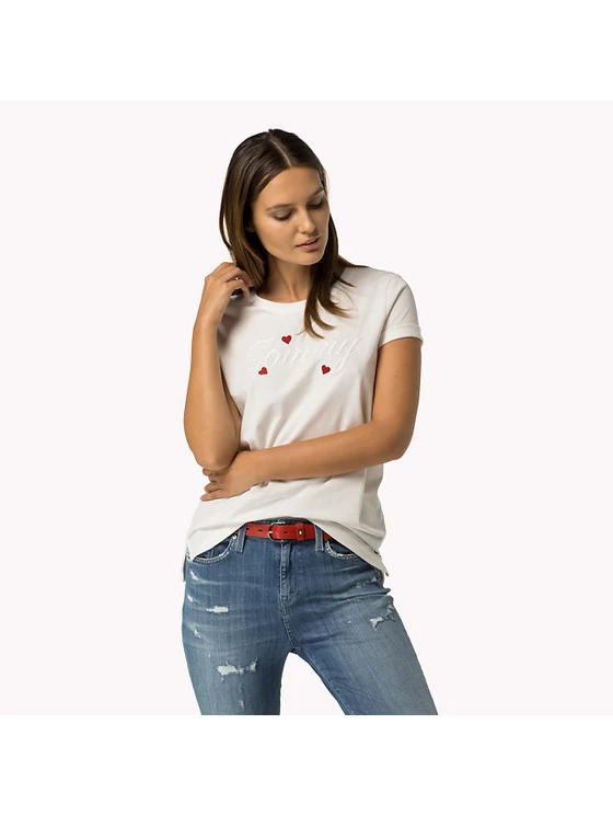 Tommy Hilfiger Női fehér felsők, blúzok és trikók