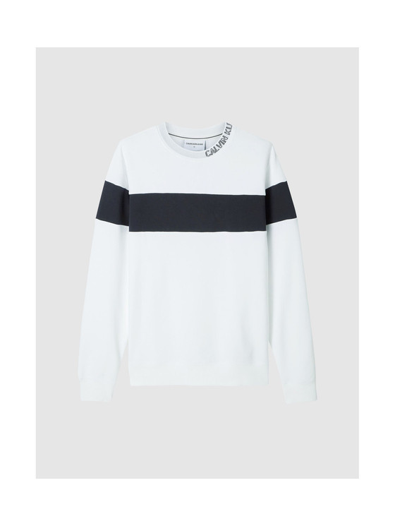 Calvin Klein J30J316515 YAF Férfi fehér pulóver - adrenalinstore