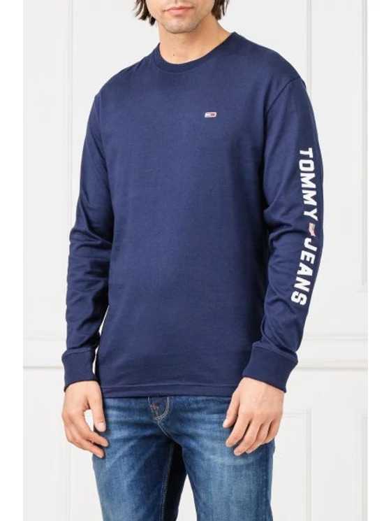Tommy Hilfiger Férfi sötétkék hosszú ujjú pólók