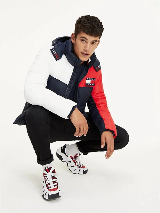 Tommy Hilfiger Férfi sötétkék télikabátok
