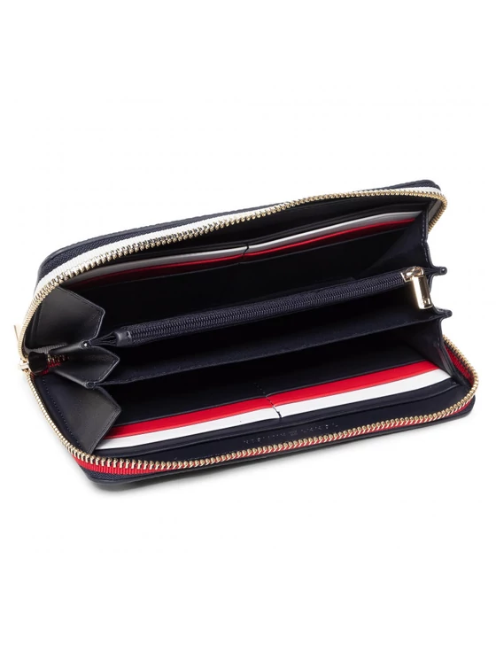 Tommy Hilfiger Női nagyméretű sötétkék pénztárca adrenalinstore