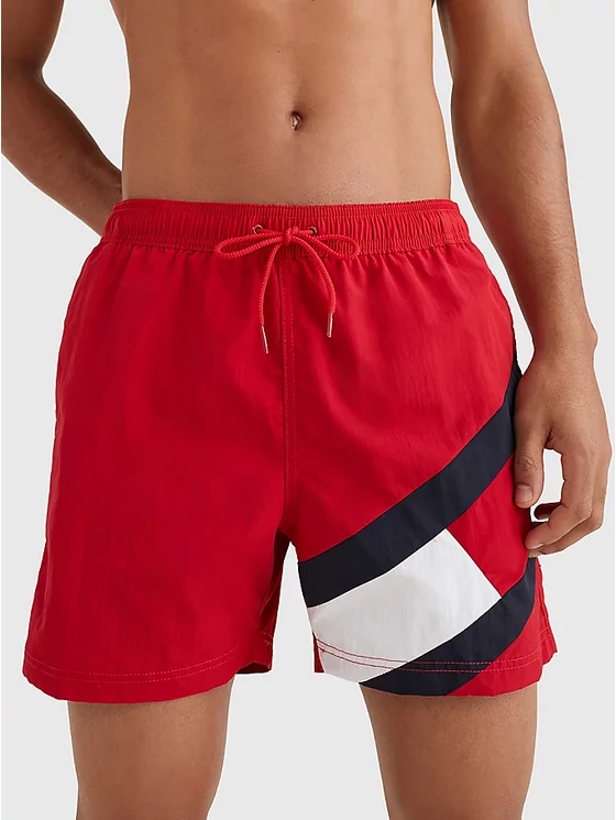 Tommy Hilfiger Férfi piros úszónadrágok