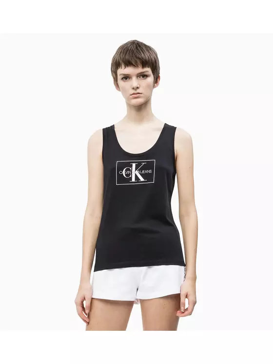 Calvin Klein Női fekete felsők, blúzok és trikók