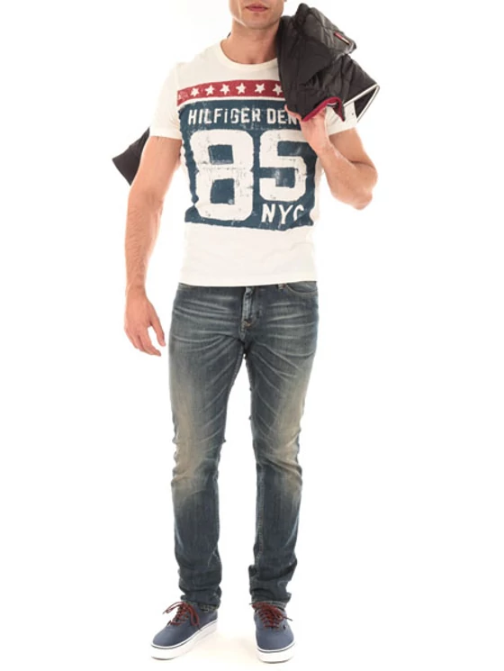 Tommy Hilfiger Férfi kék nadrágok