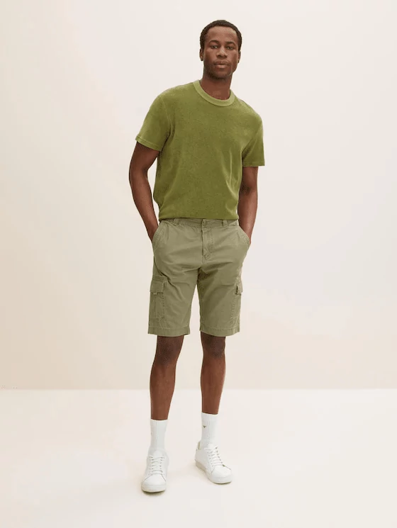 Tom Tailor Férfi khaki rövidnadrágok