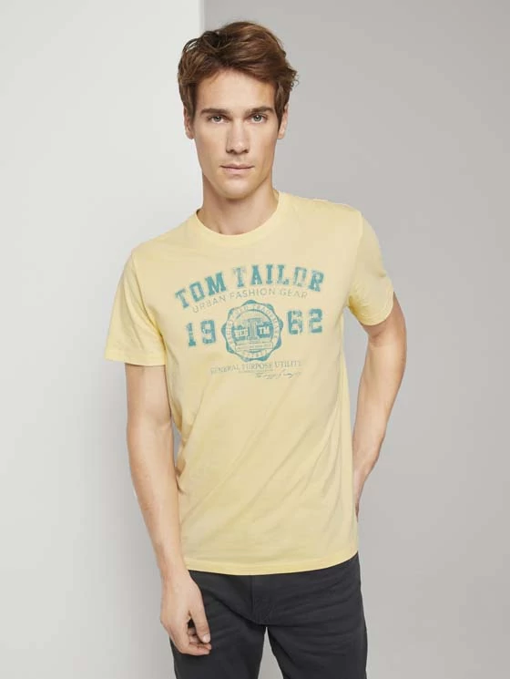 Tom Tailor Férfi sárga pólók