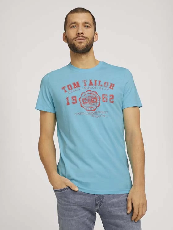 Tom Tailor Férfi világoskék pólók