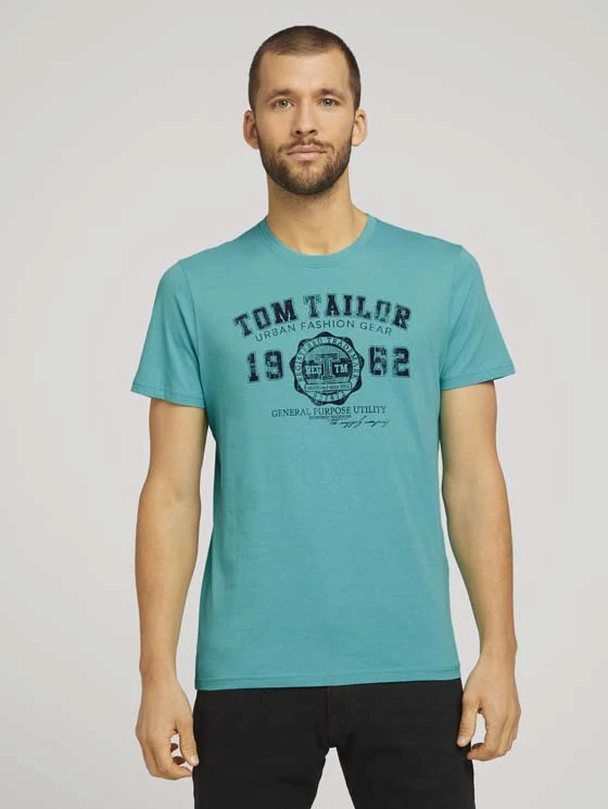 Tom Tailor Férfi türkiz pólók