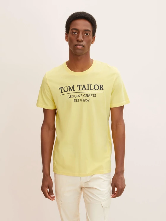 Tom Tailor Férfi sárga pólók