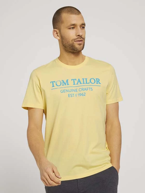 Tom Tailor Férfi sárga pólók