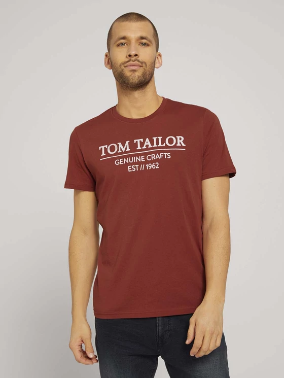 Tom Tailor Férfi rozsdabarna pólók