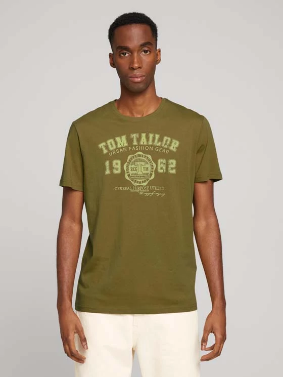 Tom Tailor Férfi khaki pólók