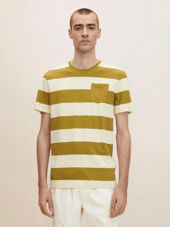 Tom Tailor Férfi khaki pólók