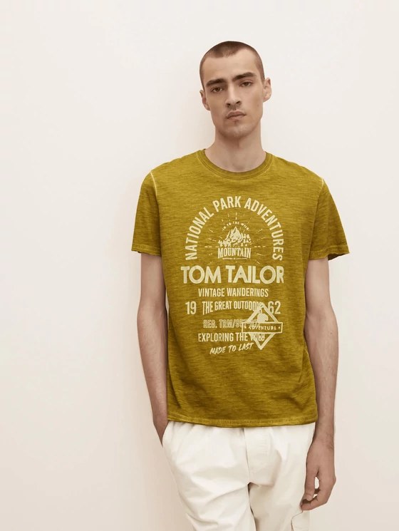 Tom Tailor Férfi khaki pólók