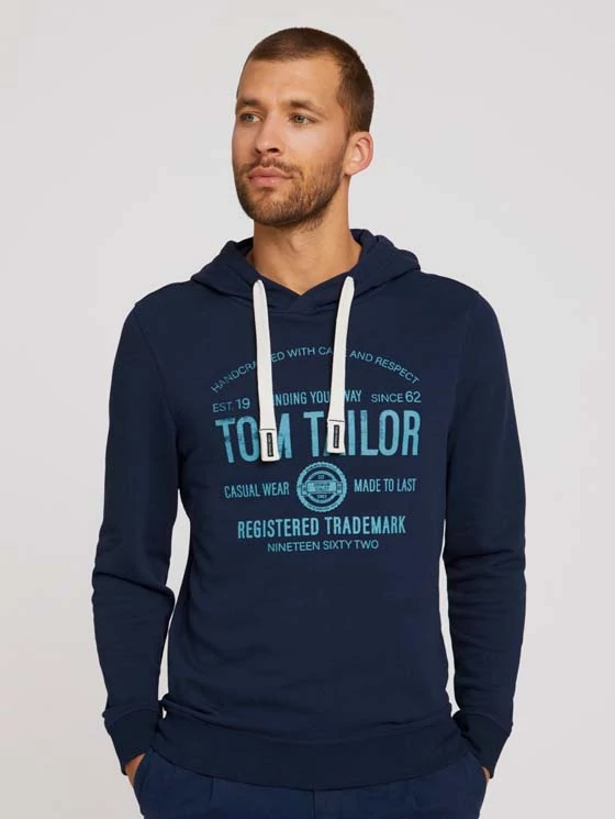 Tom Tailor Férfi sötétkék pulóverek