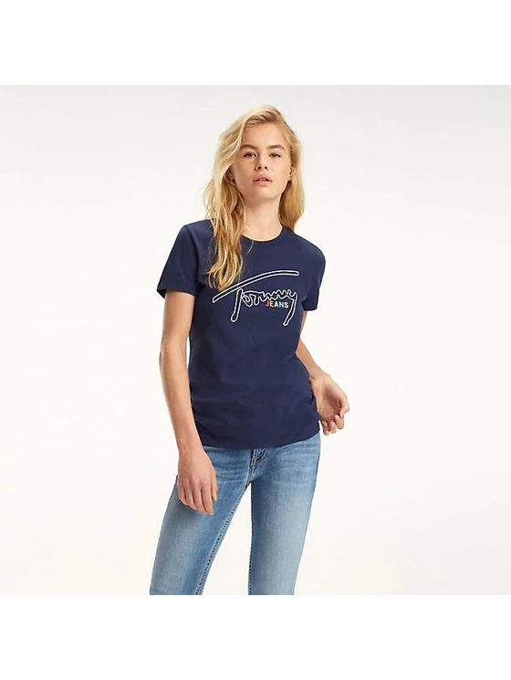 Tommy Hilfiger Női sötétkék felsők, blúzok és trikók