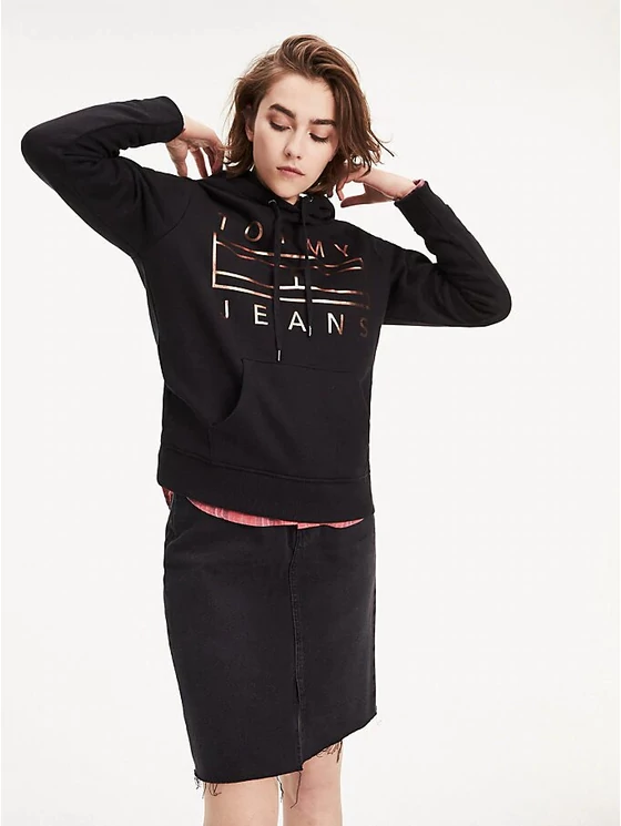 Tommy Hilfiger Női fekete pulóverek