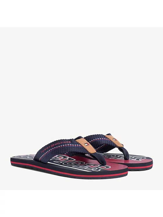Tommy Hilfiger Férfi sötétkék papucsok