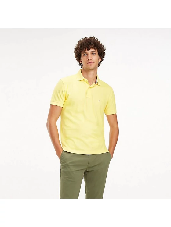 Tommy Hilfiger Férfi sárga pólók