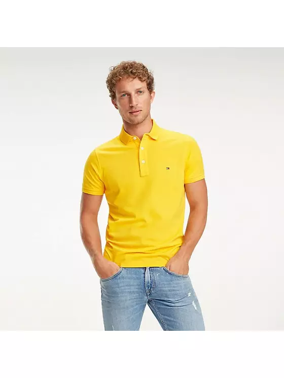 Tommy Hilfiger Férfi sárga pólók