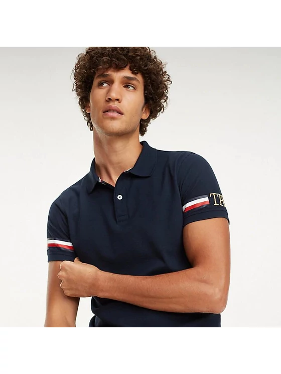 Tommy Hilfiger Férfi sötétkék pólók