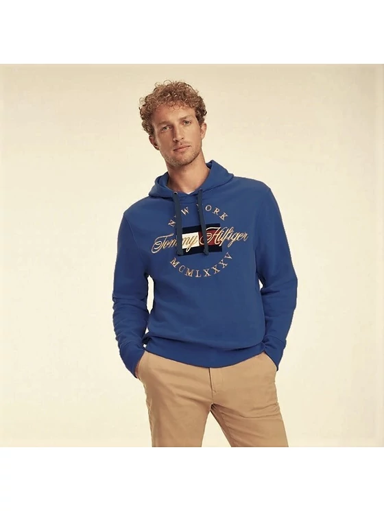Tommy Hilfiger Férfi kék pulóverek