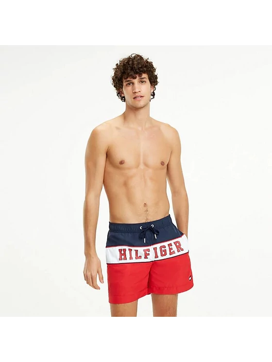 Tommy Hilfiger Férfi piros úszónadrágok