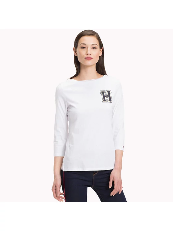 Tommy Hilfiger Női fehér hosszú ujjú felsők