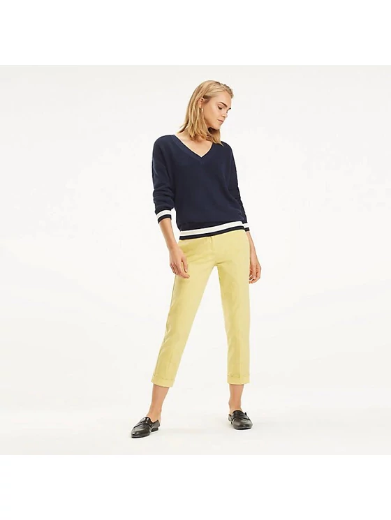 Tommy Hilfiger Női sárga nadrágok