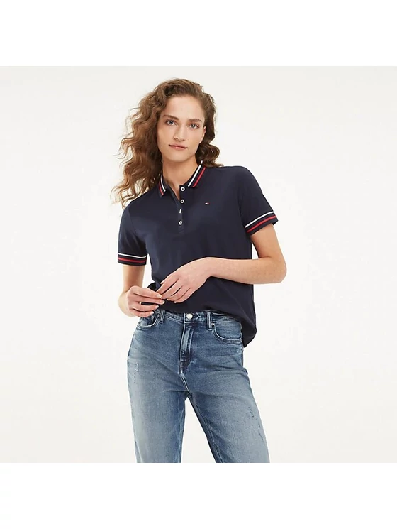 Tommy Hilfiger Női sötétkék felsők, blúzok és trikók