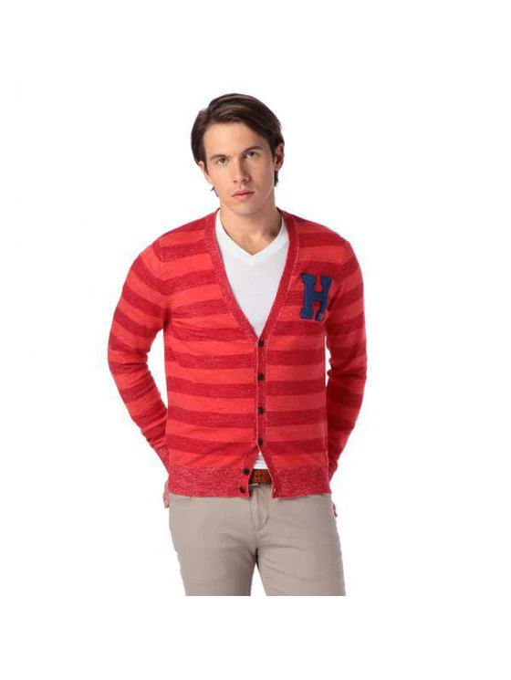 Tommy Hilfiger Férfi piros kardigánok